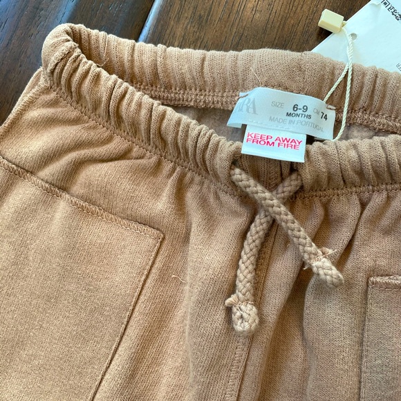NWT Zara Kids Plush Pocketed Pants size 6-9 months - Picture 6 of 6